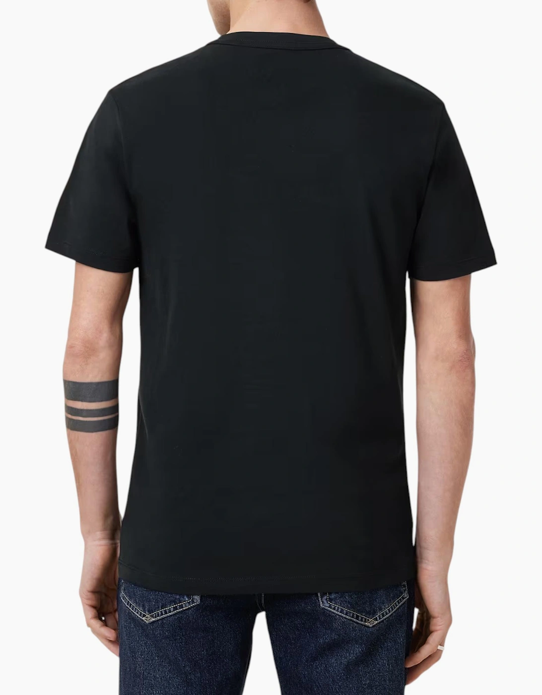 AllSaints Mens T Shirts Lycra Stretch Cotton Crew Neck Short Sleeve Summer Tee
