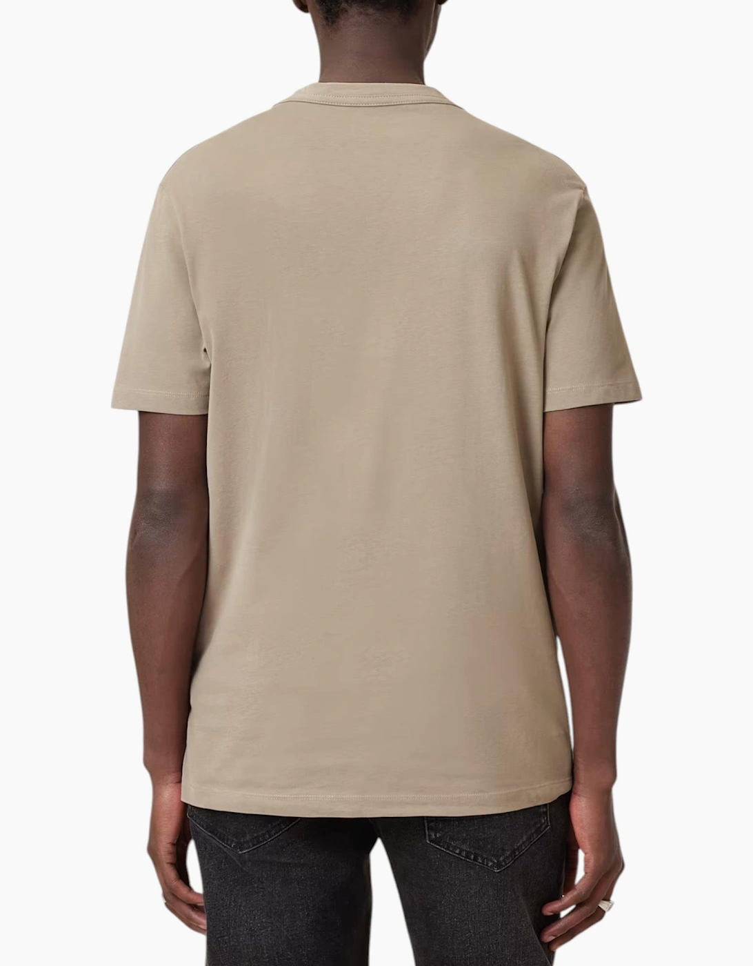 AllSaints Mens T Shirts Lycra Stretch Cotton Crew Neck Short Sleeve Summer Tee