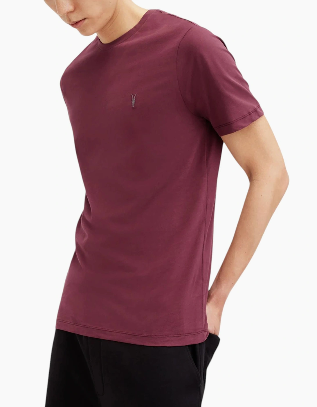 AllSaints Mens T Shirts Lycra Stretch Cotton Crew Neck Short Sleeve Summer Tee
