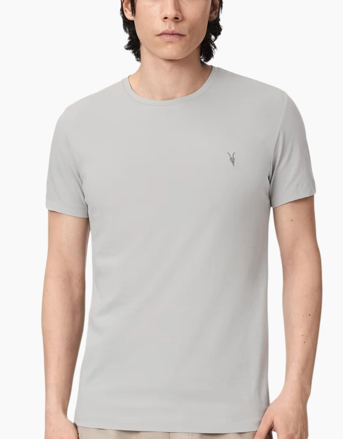 AllSaints Mens T Shirts Lycra Stretch Cotton Crew Neck Short Sleeve Summer Tee