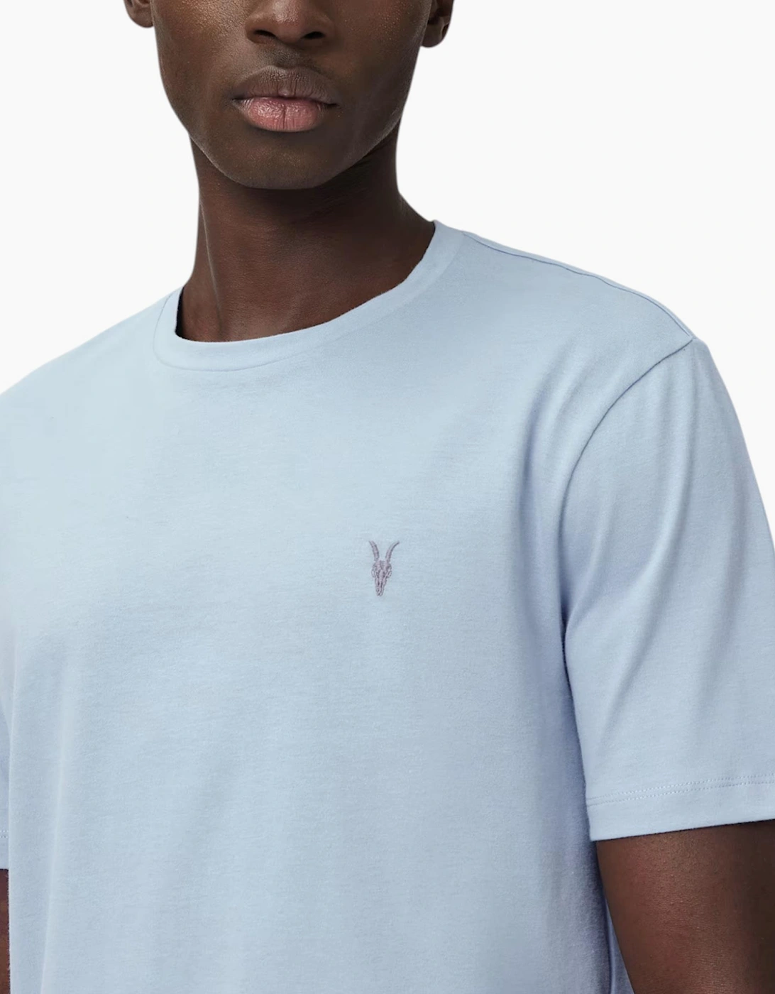 AllSaints Mens T Shirts Lycra Stretch Cotton Crew Neck Short Sleeve Summer Tee