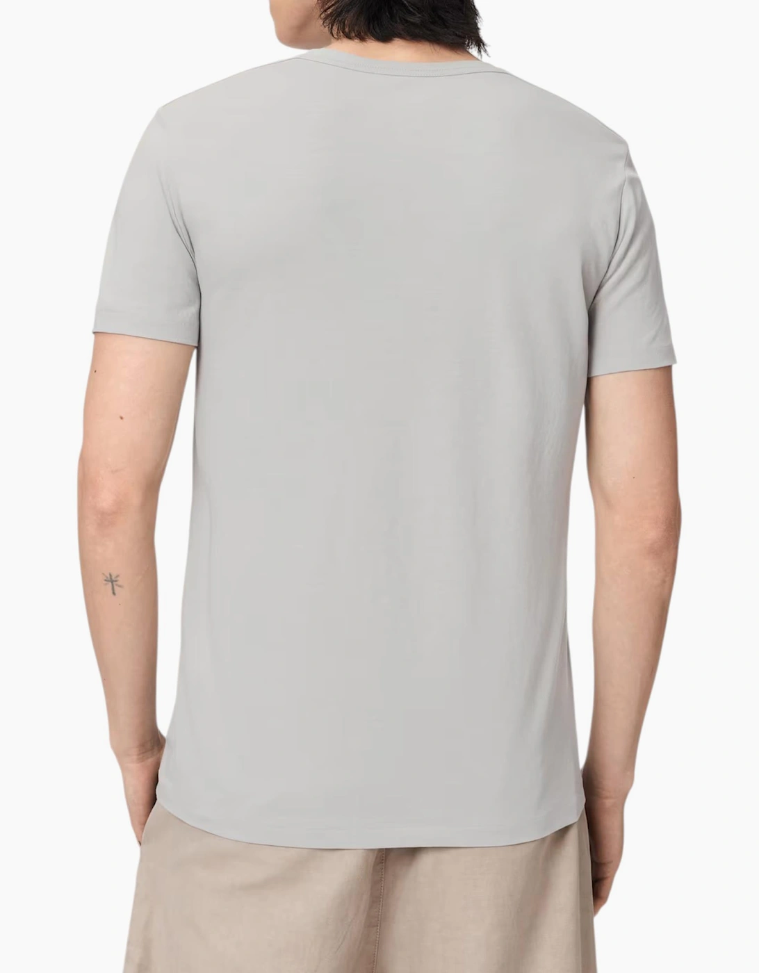 AllSaints Mens T Shirts Lycra Stretch Cotton Crew Neck Short Sleeve Summer Tee