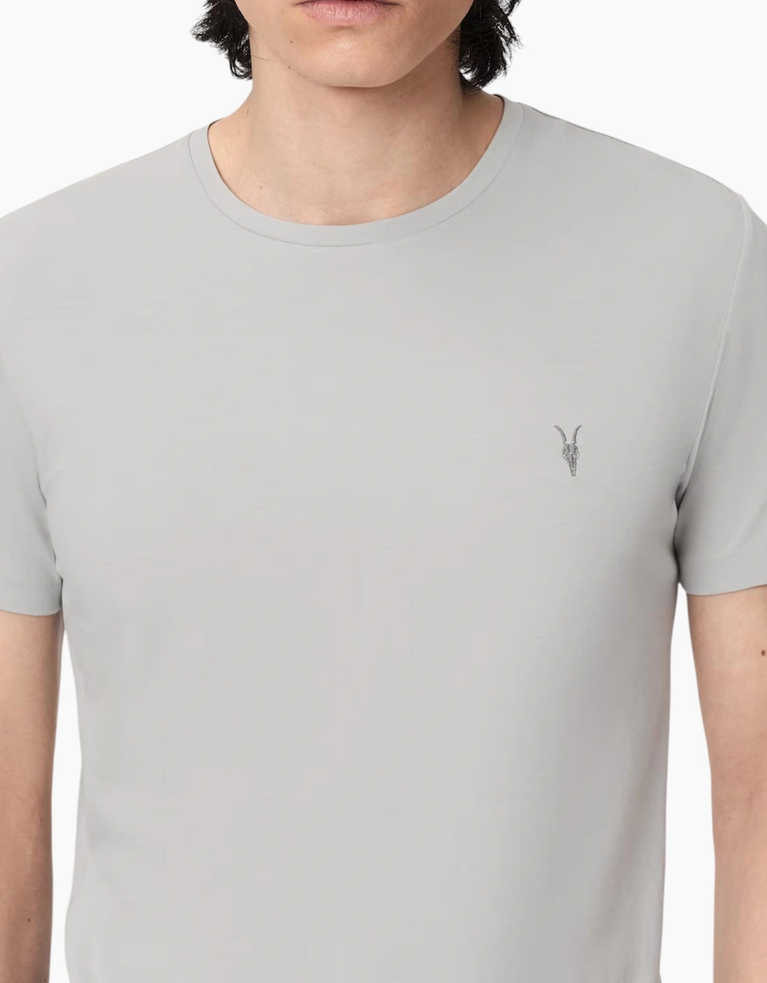 AllSaints Mens T Shirts Lycra Stretch Cotton Crew Neck Short Sleeve Summer Tee