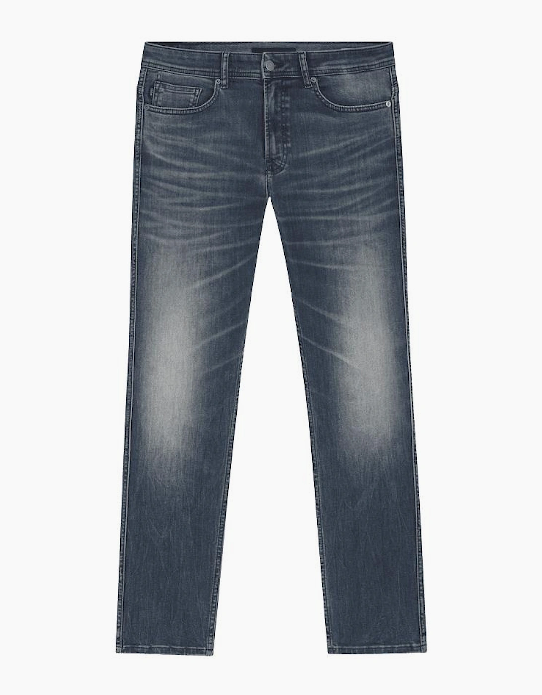 Delaware BO Lightweight Slim Fit Blue-Black Denim Jeans, 5 of 4
