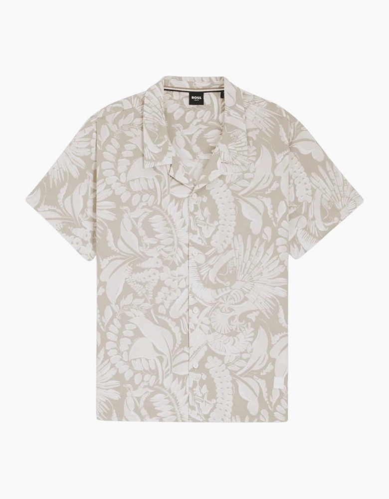 Straight Fit Patterned Beach Shirt