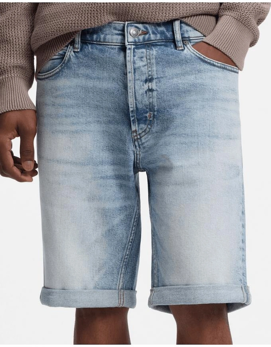 HUGO 634/S Blue Denim Shorts