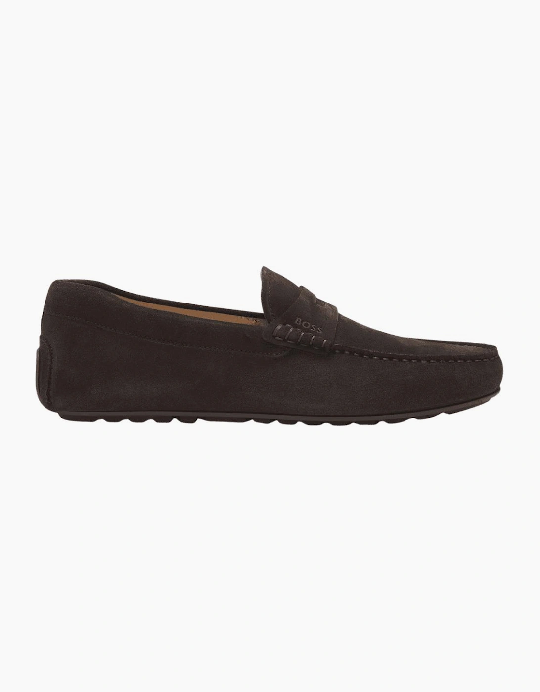 Noel Moccasin Suede Dark Brown Loafers, 5 of 4