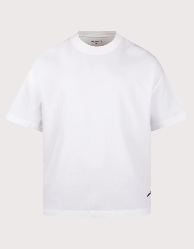 Boxy Loose Fit Link Script T-Shirt