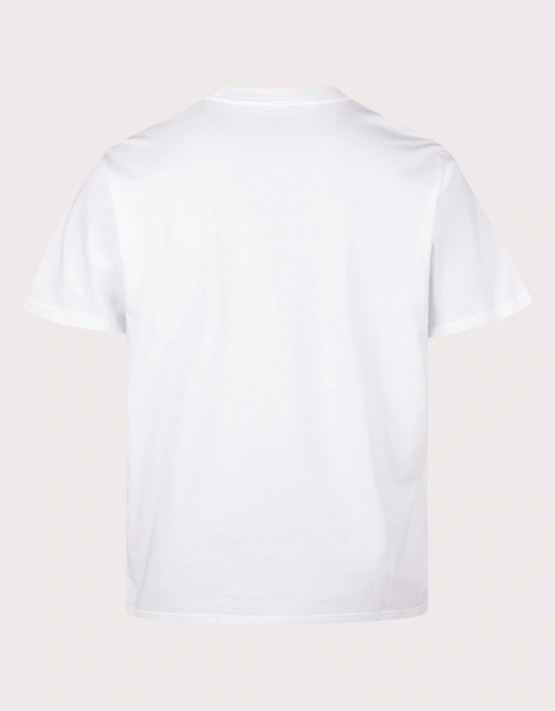 Loose Fit Script Embroidery T-Shirt
