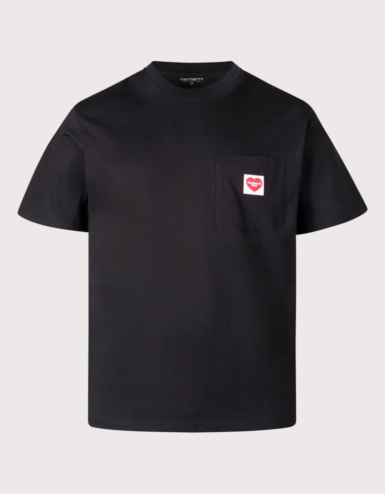 Loose Fit Pocket Heart T-Shirt