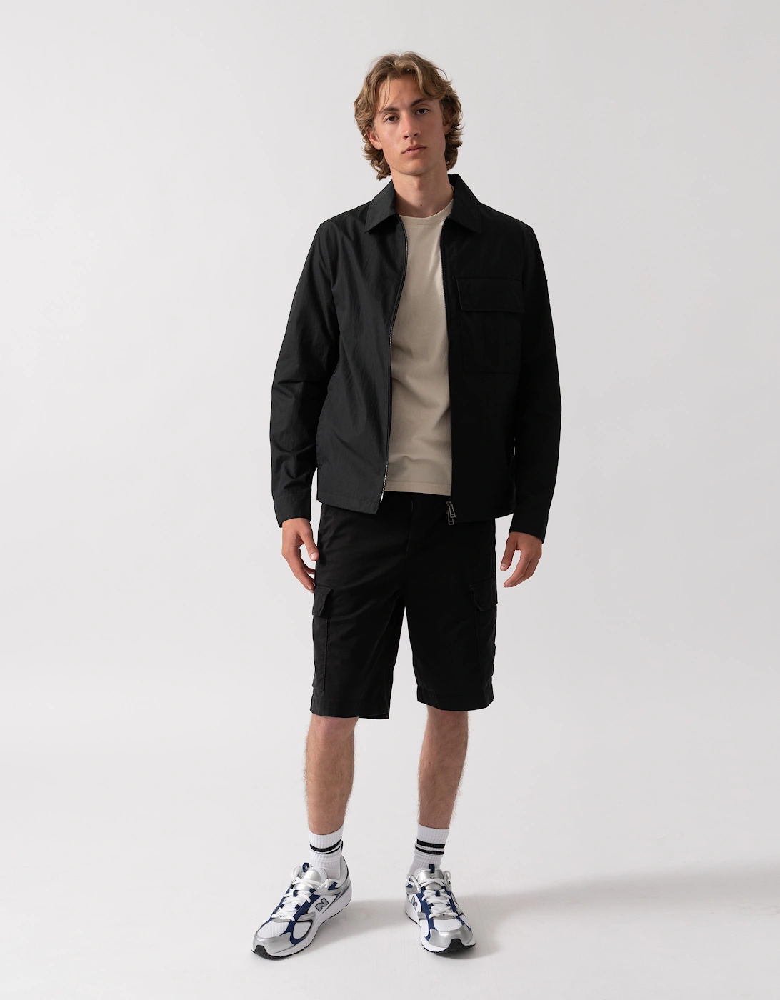 Belstaff Cargo Mens Overshirt - Black