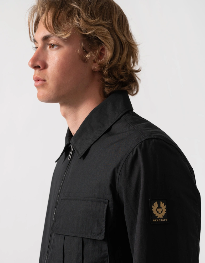 Belstaff Cargo Mens Overshirt - Black