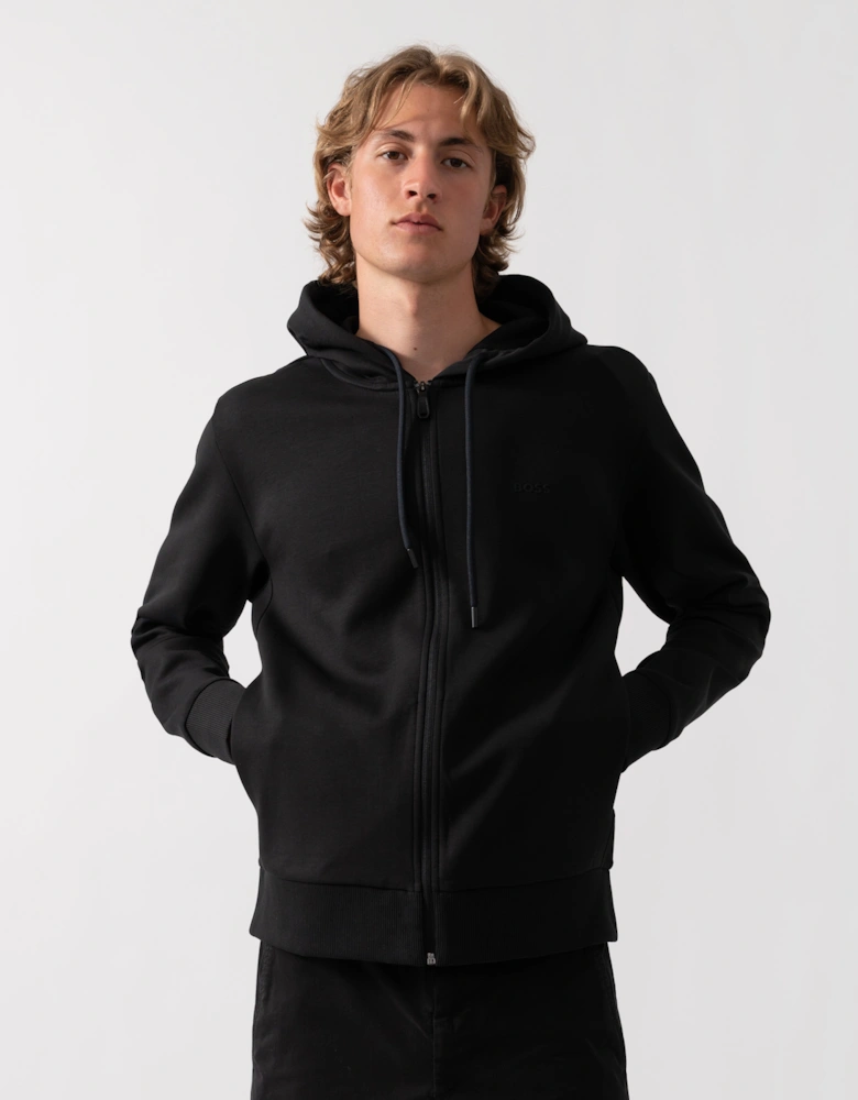 BOSS Green Saggy Mens Zip Up Hoodie - Black 001
