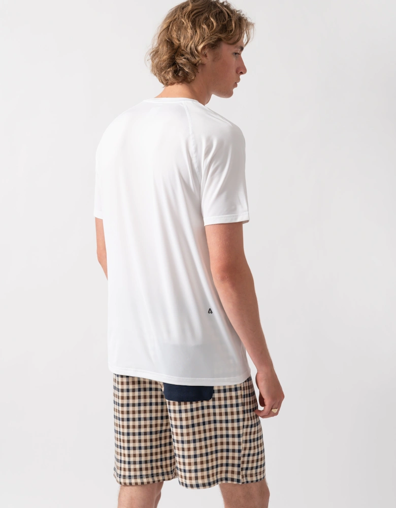 BOSS Green Tee Active Mens T-Shirt - White 100