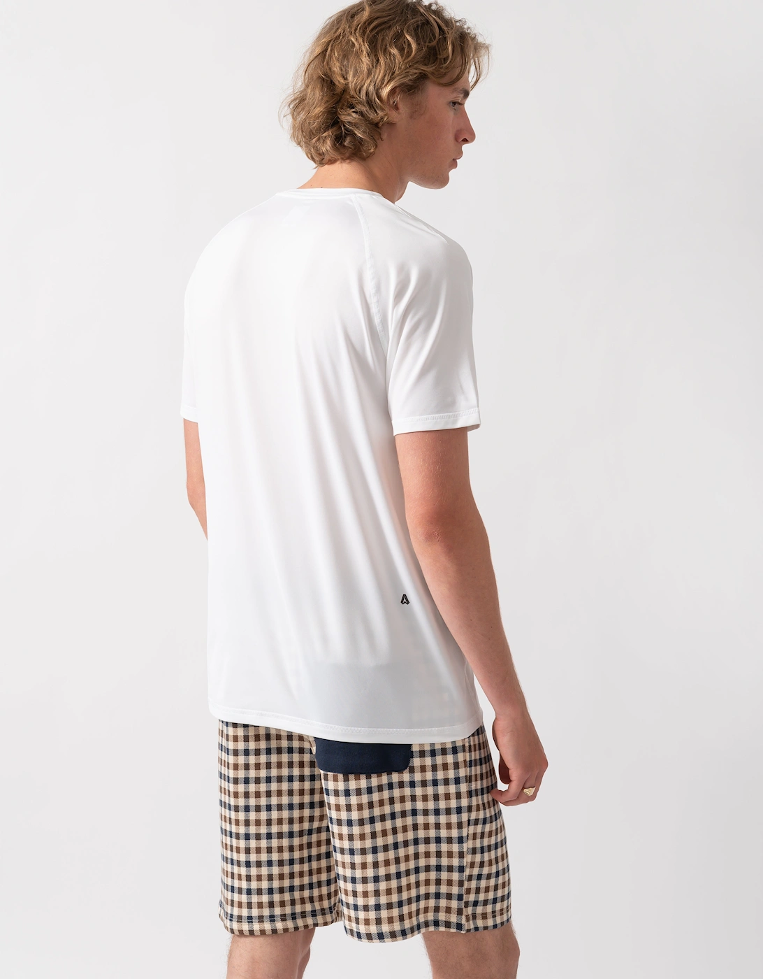BOSS Green Tee Active Mens T-Shirt - White 100