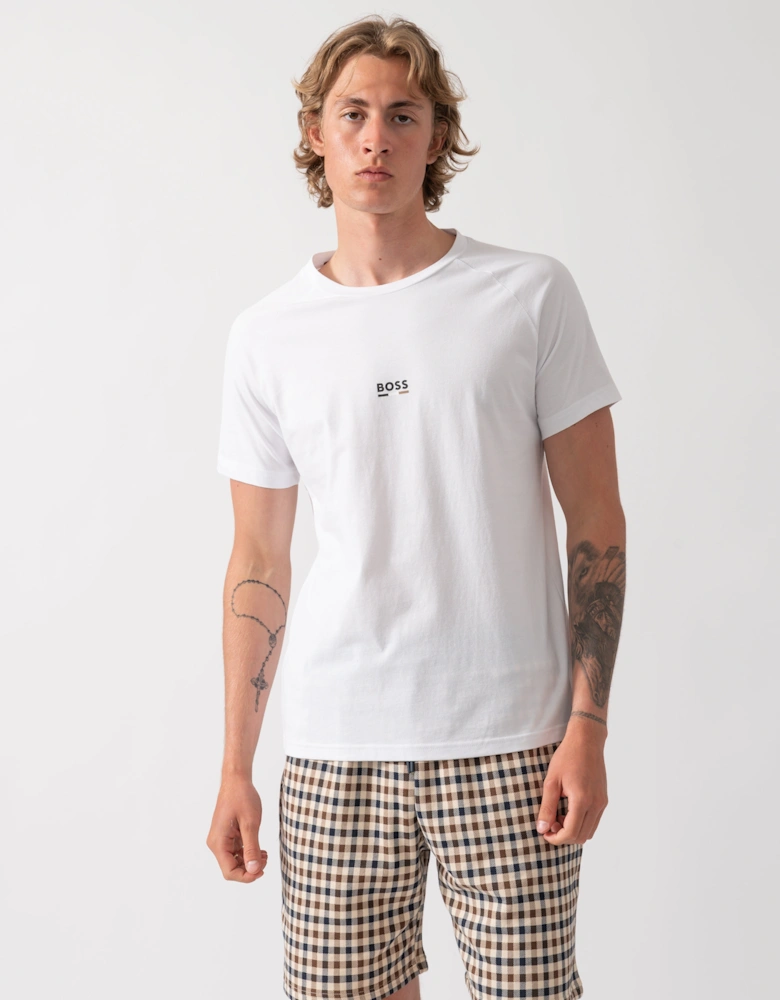 BOSS Orange Mens Slim Fit Beach T-Shirt - Natural 105