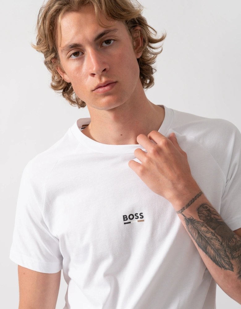 BOSS Orange Mens Slim Fit Beach T-Shirt - Natural 105