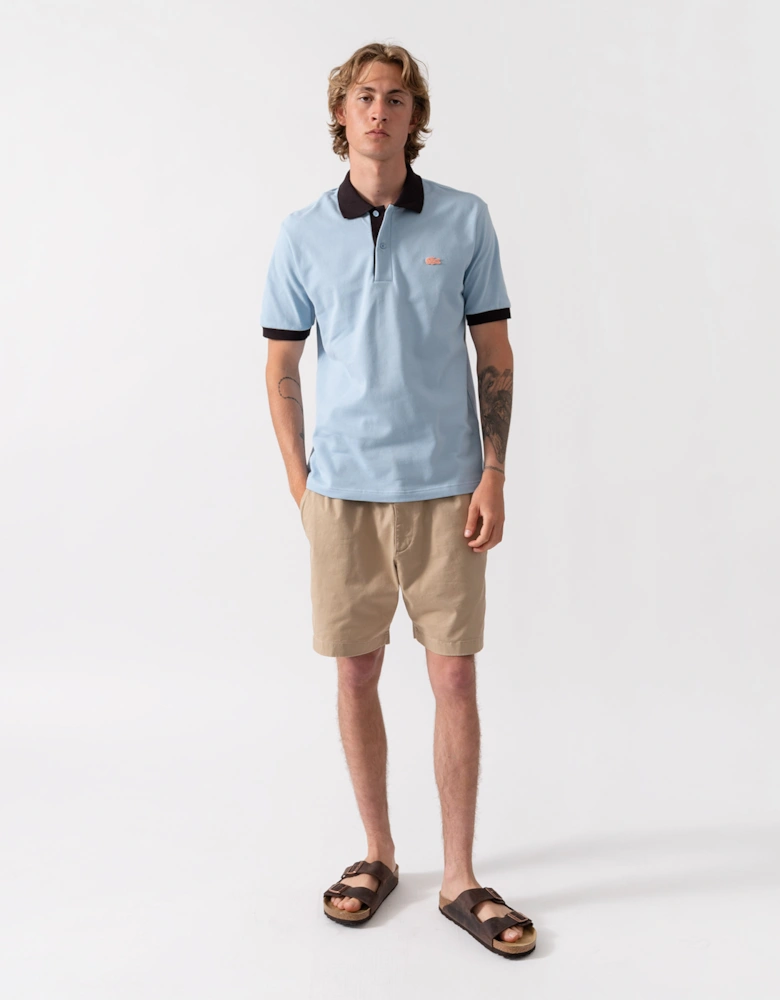 Lacoste Classic Fit Short Sleeve Mens Piqué Polo - Chambray/Buffalo 4I3