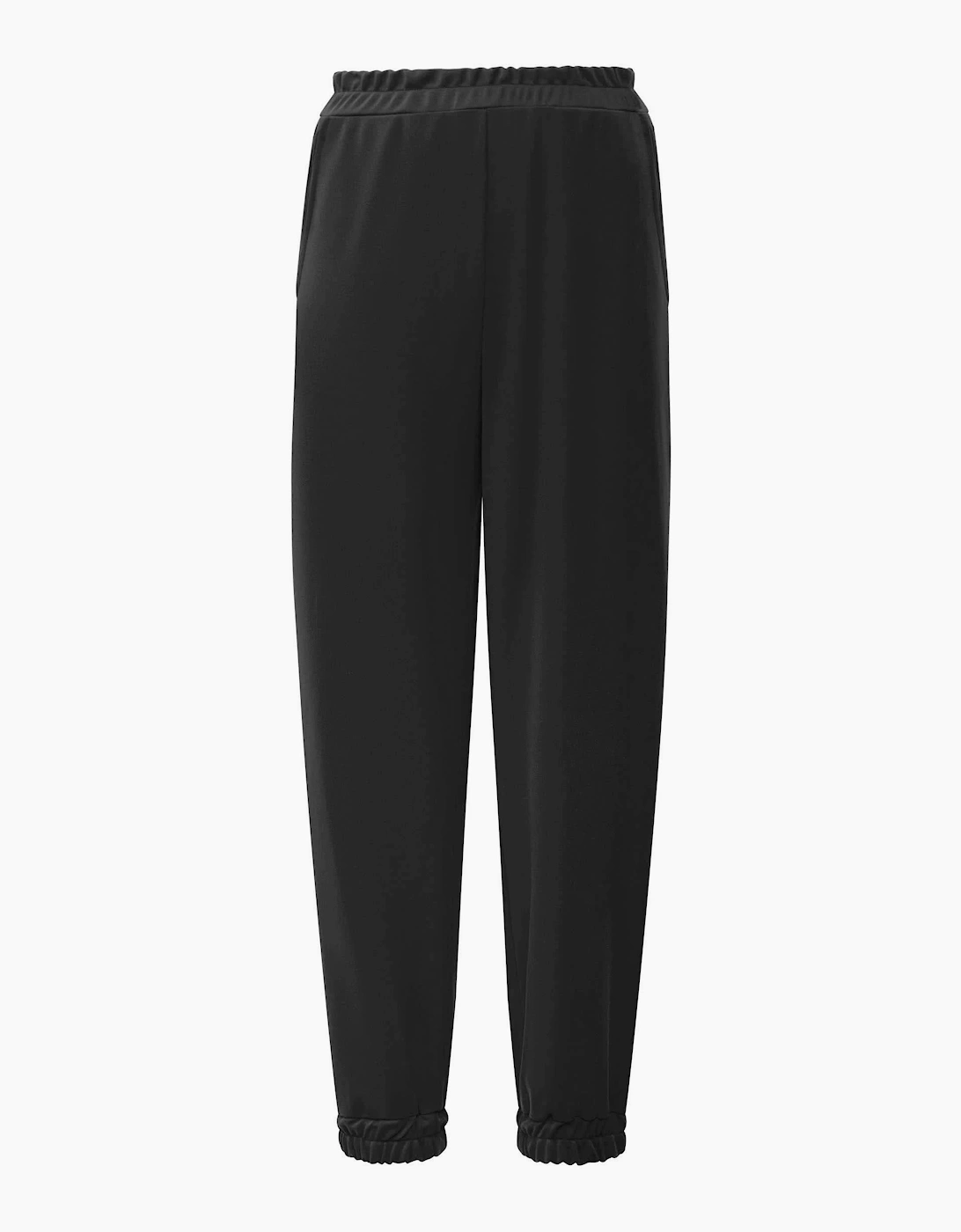 Black Jersey Jogger Trousers