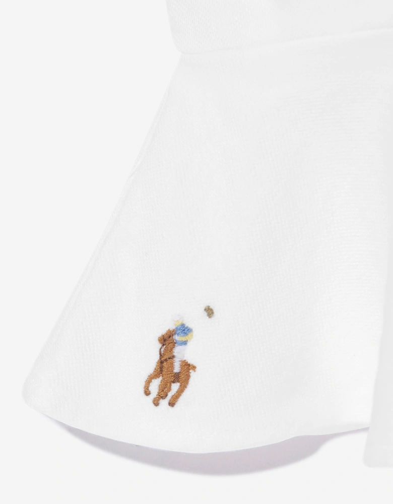 Ralph Lauren Girls Cotton Ruffle Blouse in White