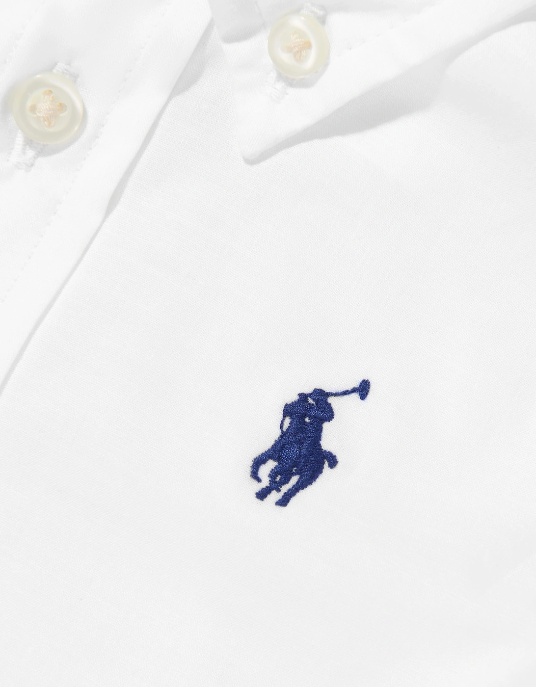 Ralph Lauren Baby Boys Poplin Logo Shirt in White