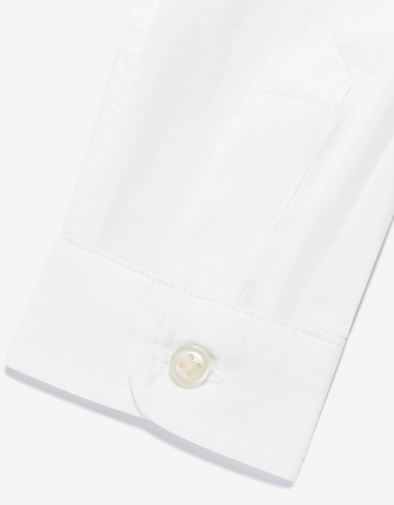 Ralph Lauren Baby Boys Poplin Logo Shirt in White