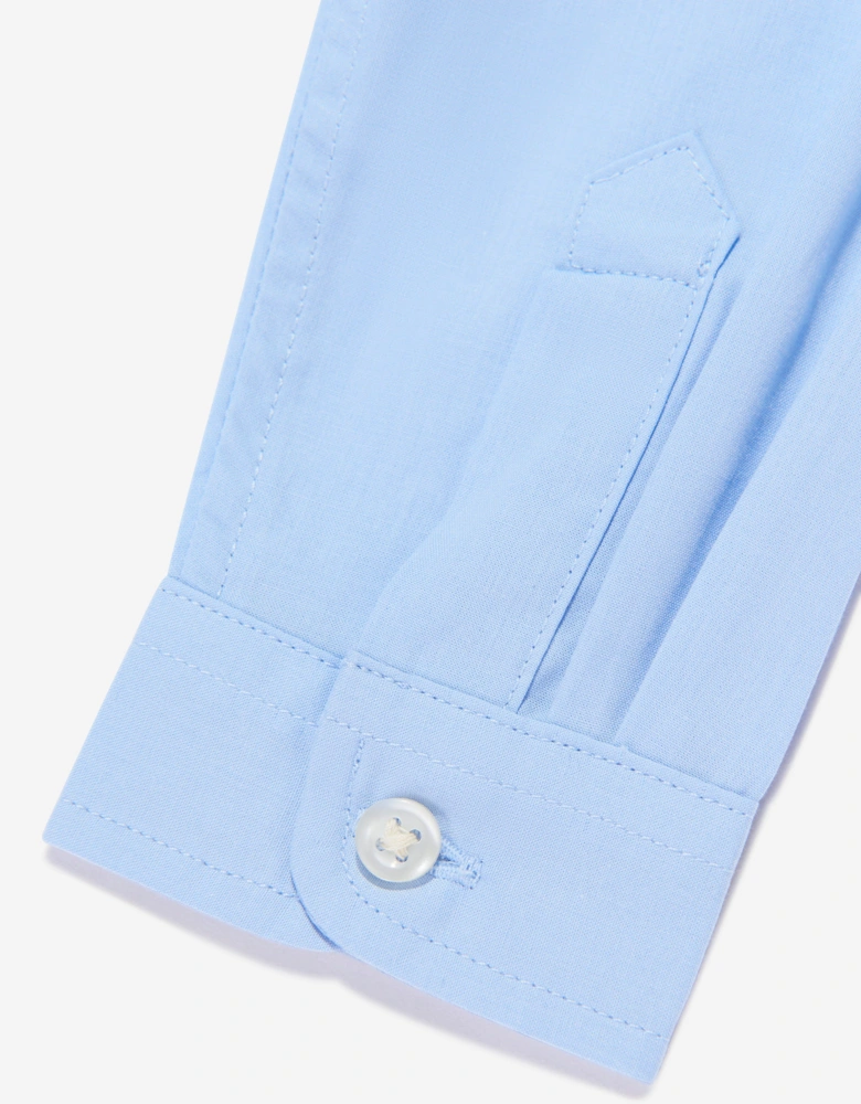 Ralph Lauren Baby Boys Poplin Logo Shirt in Blue
