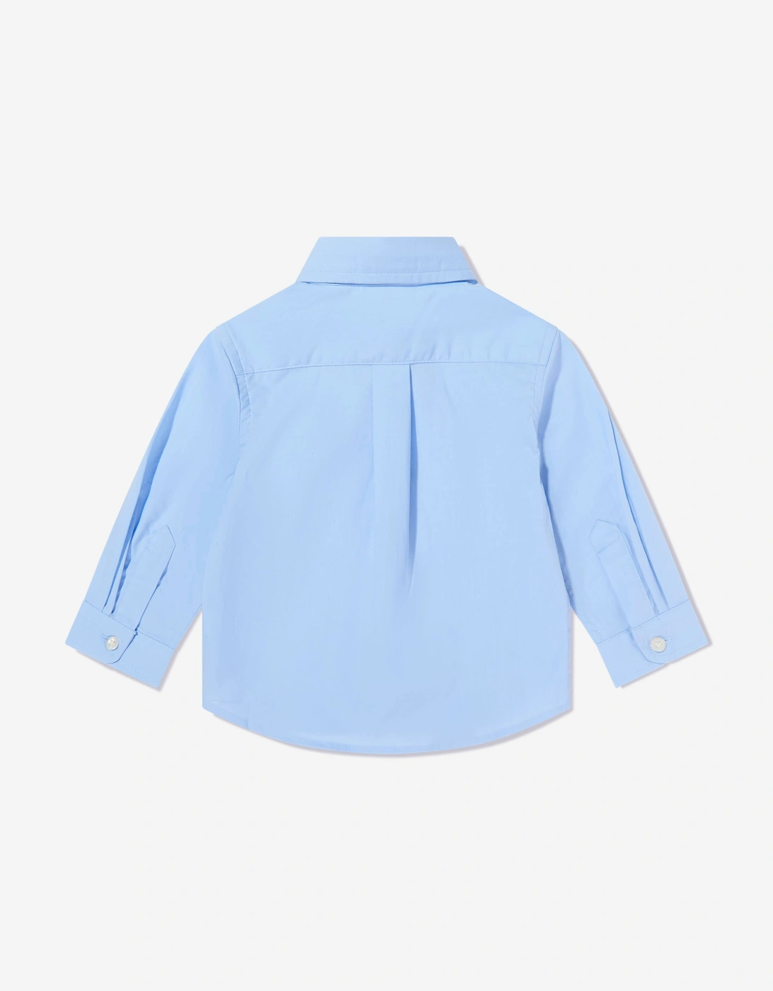 Ralph Lauren Baby Boys Poplin Logo Shirt in Blue