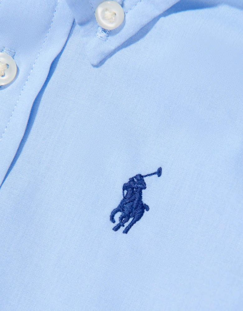 Ralph Lauren Baby Boys Poplin Logo Shirt in Blue