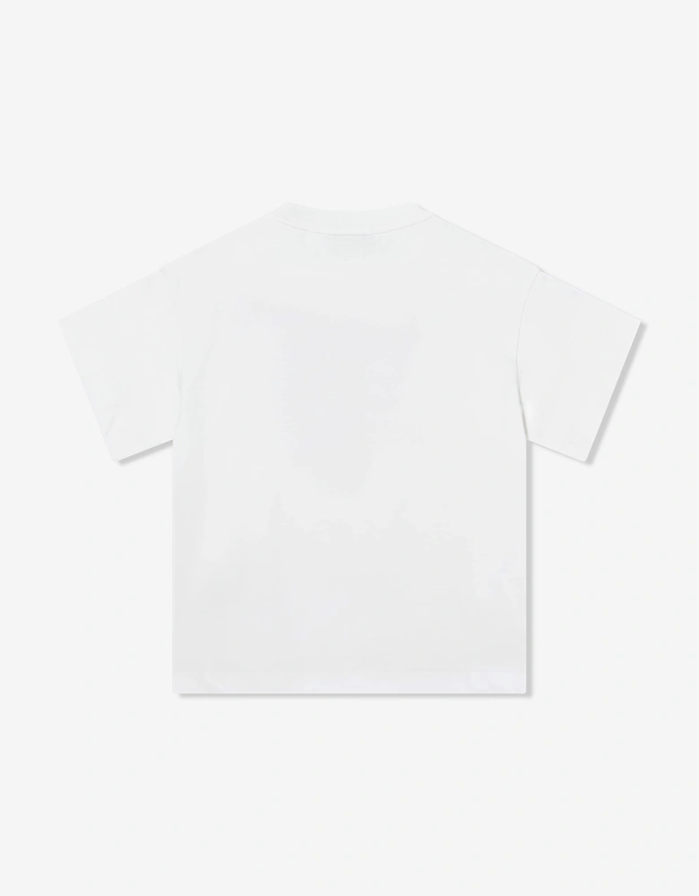 Fendi Girls Logo T-Shirt in White