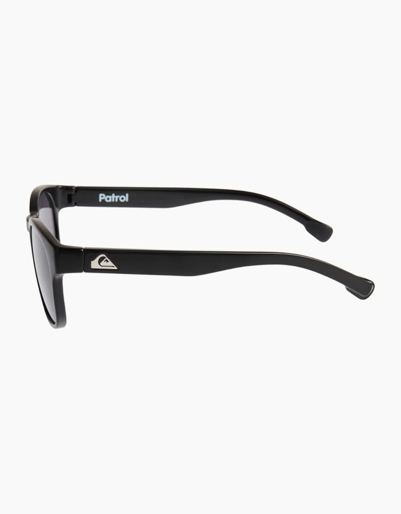Quiksilver Mens Patrol Sunglasses - Shiny Black/Grey