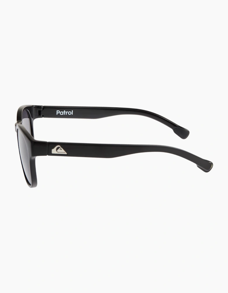 Quiksilver Mens Patrol Sunglasses - Shiny Black/Grey