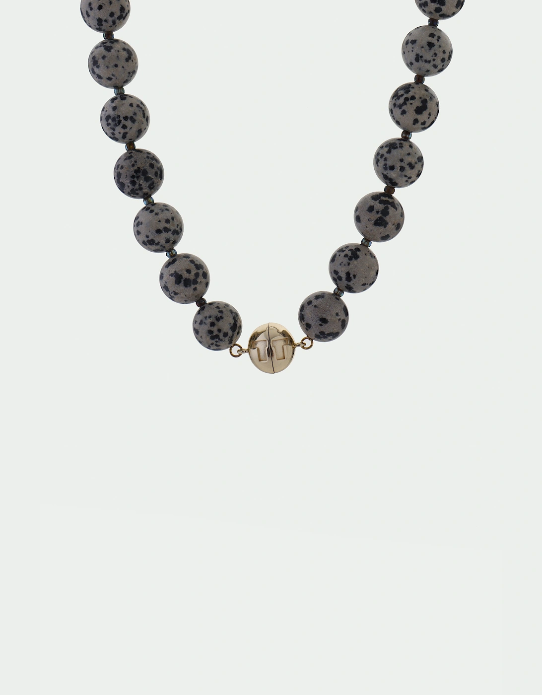 Tutti & Co Women's Black Jasper Large Beaded Necklace
