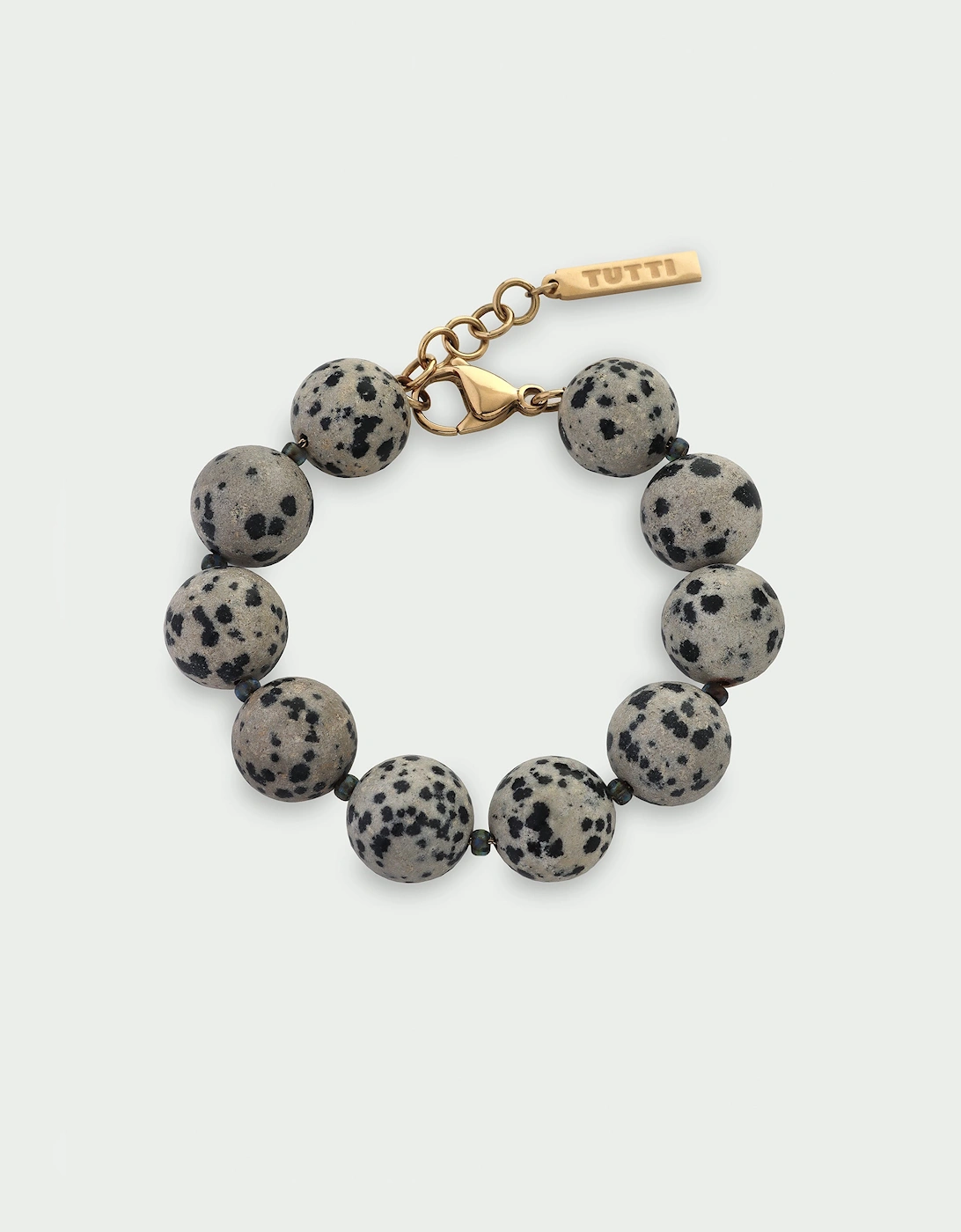 Tutti & Co Women's Jasper Large Beaded Bracelet