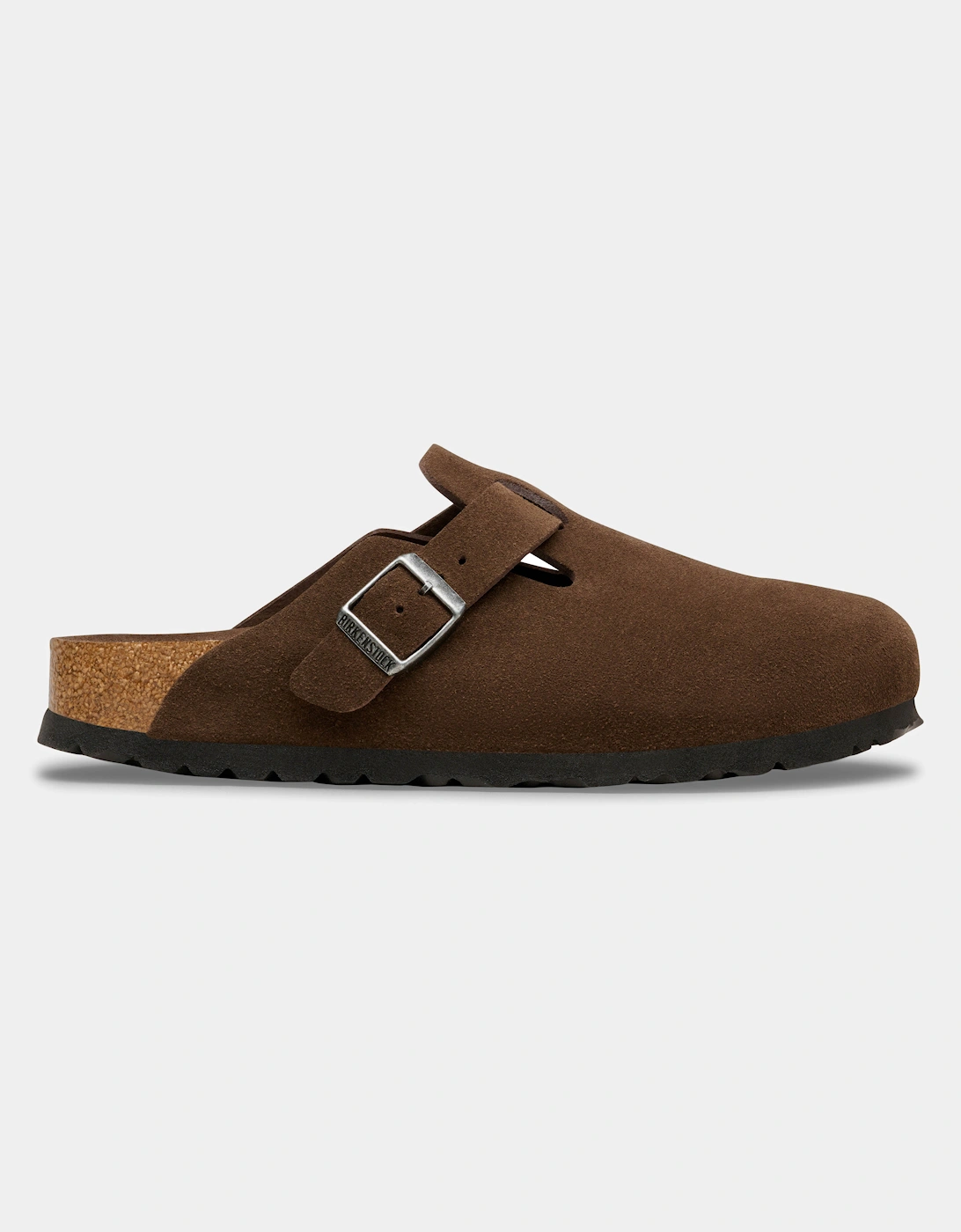 Birkenstock Boston Tonal Footbed Suede Leather Womens Clogs - Carafe Tonal FB