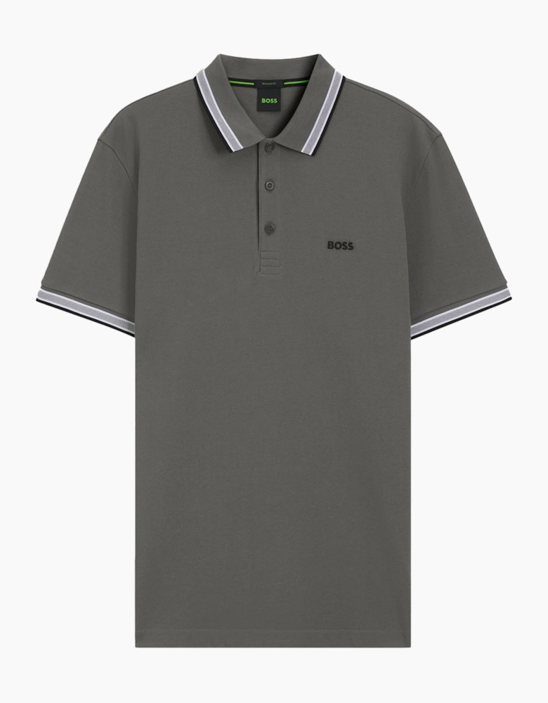 BOSS Paddy Piqué Polo Shirt Dark Grey