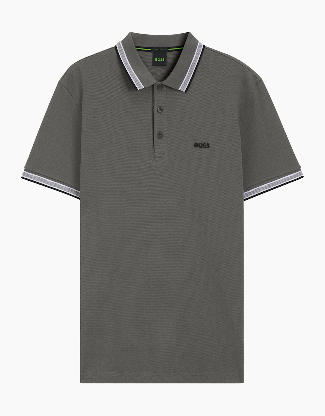 BOSS Paddy Piqué Polo Shirt Dark Grey