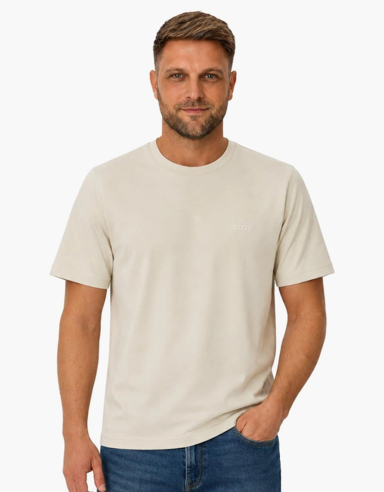 BOSS Pique Taddy T-Shirt Light Beige