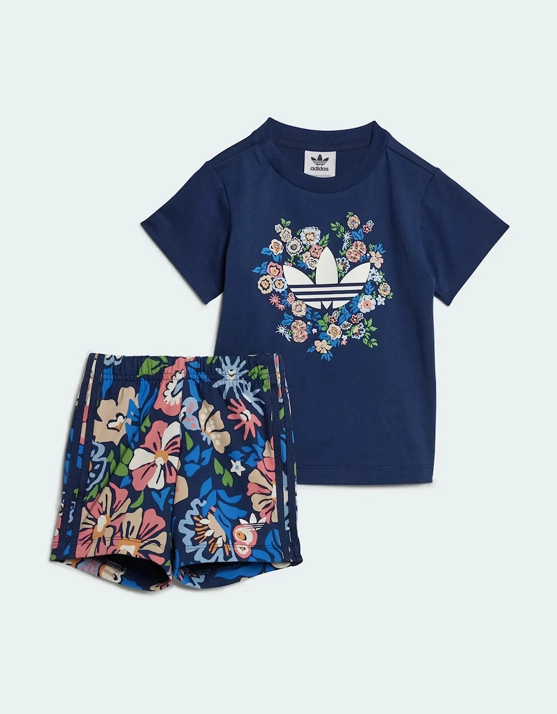 Adidas Adidas Originals Girls Short & T-Shirt Set Blue