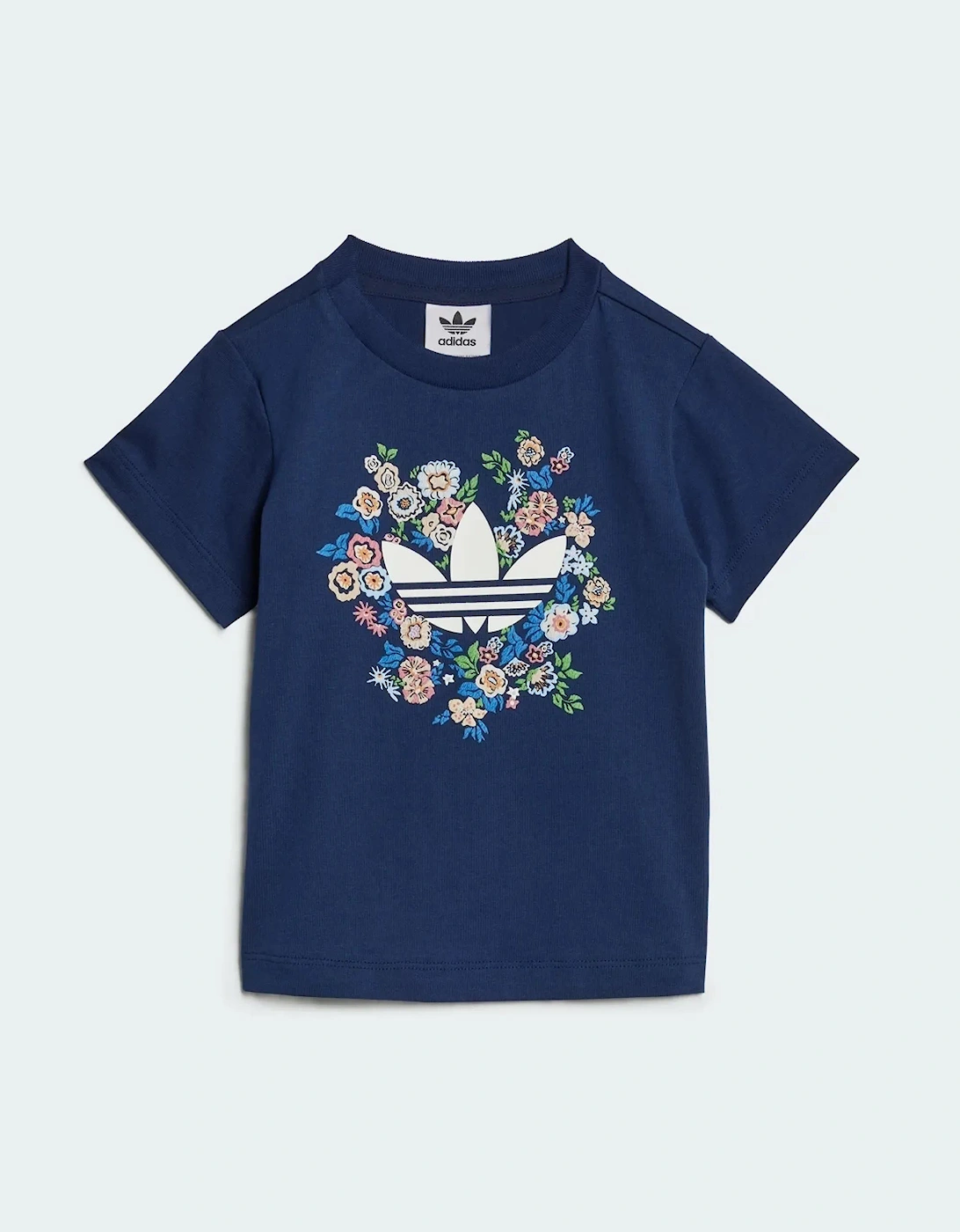 Adidas Originals Girls Short & T-Shirt Set Blue