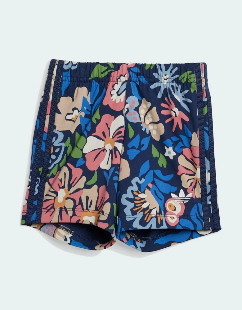 Adidas Originals Girls Short & T-Shirt Set Blue