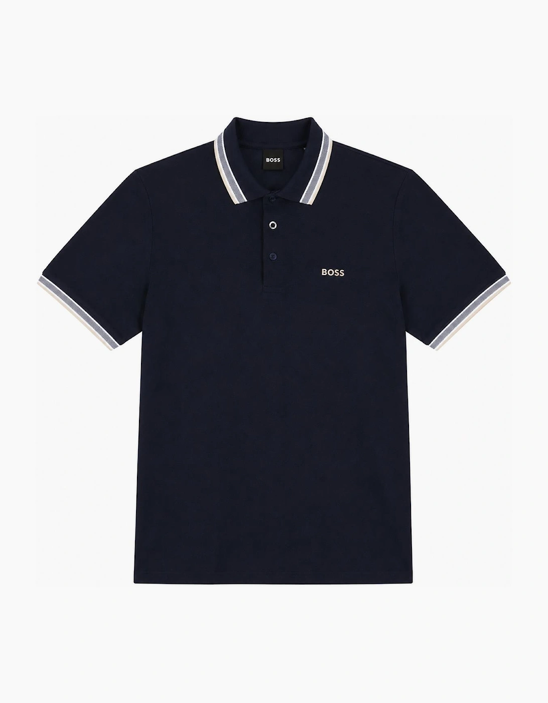 Hugo Boss Men's Black Boss Paddy Piqué Polo Shirt Dark Navy Blue  44 Xxl