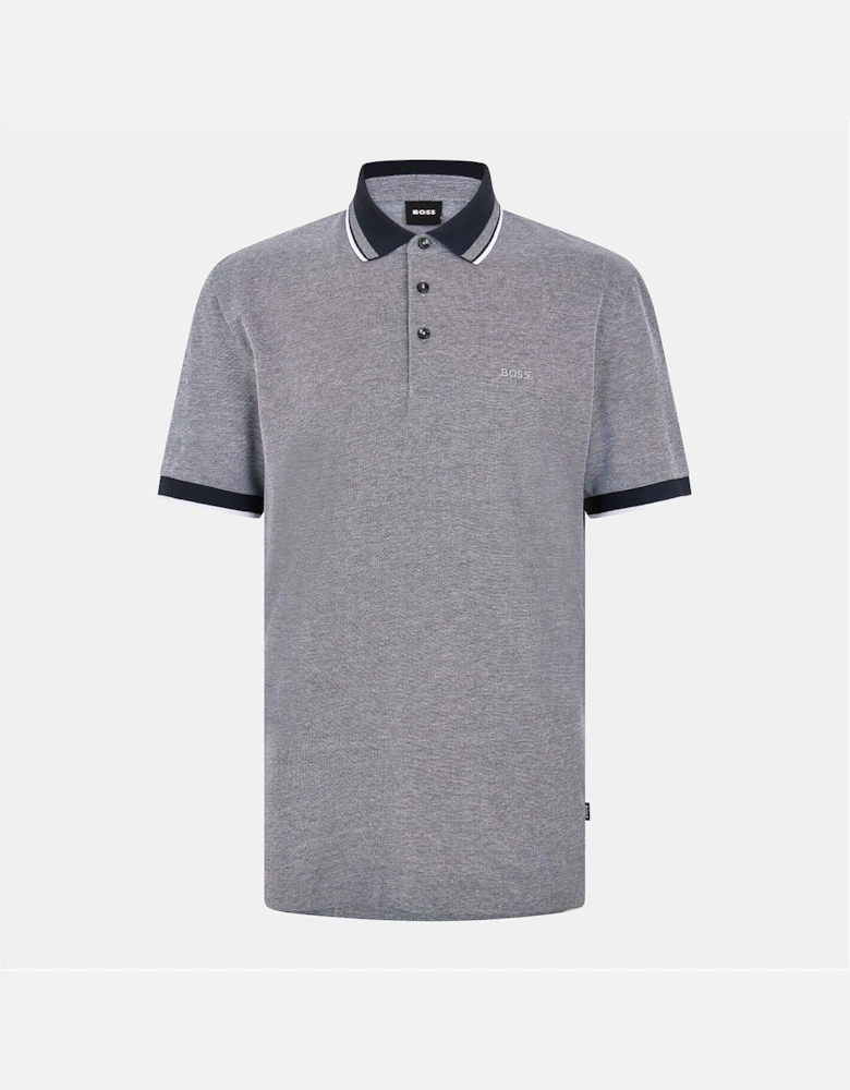 Collared Neck Button Placket Polo Shirt