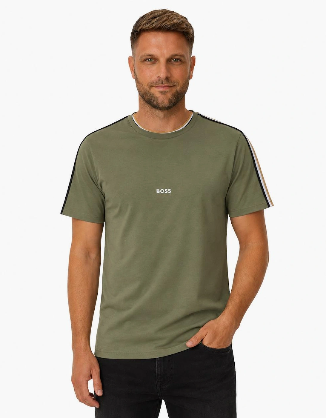 BOSS Lightweight Unique T-Shirt Green