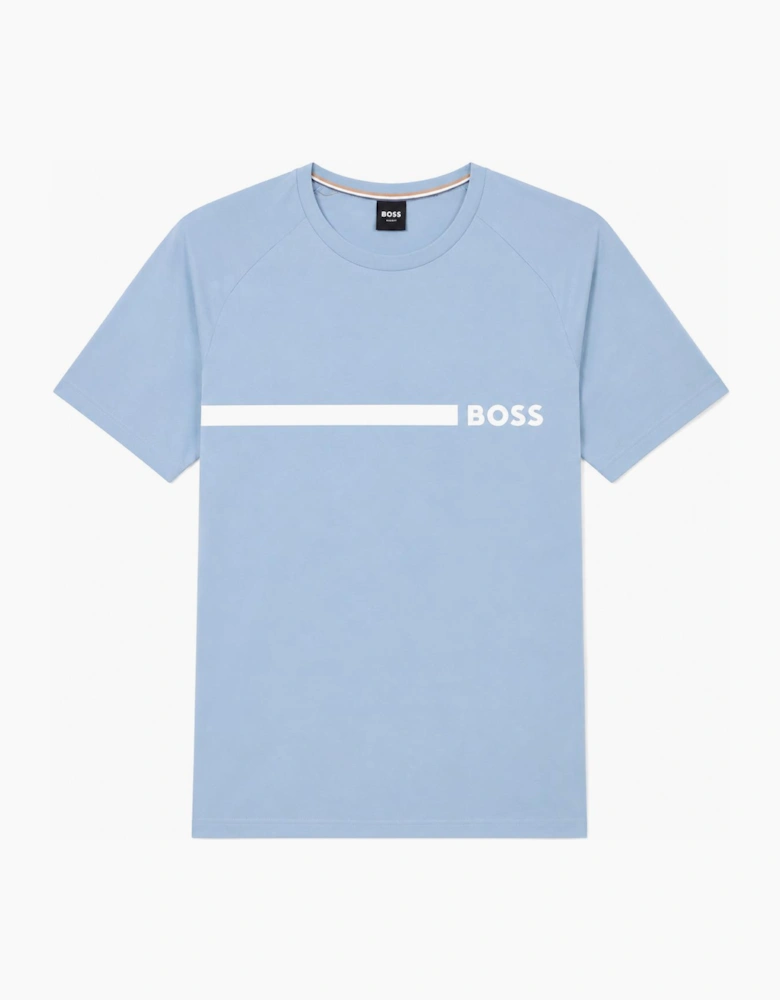 BOSS Slim Fit RN T-Shirt Open Blue