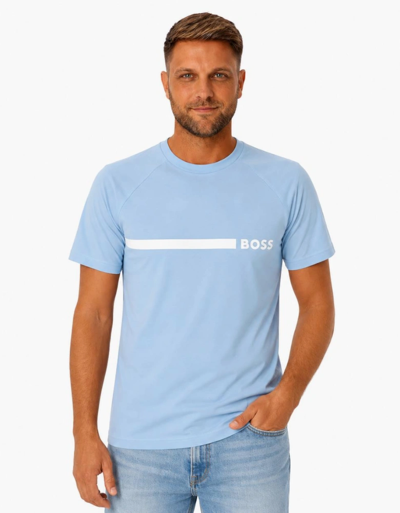 BOSS Slim Fit RN T-Shirt Open Blue
