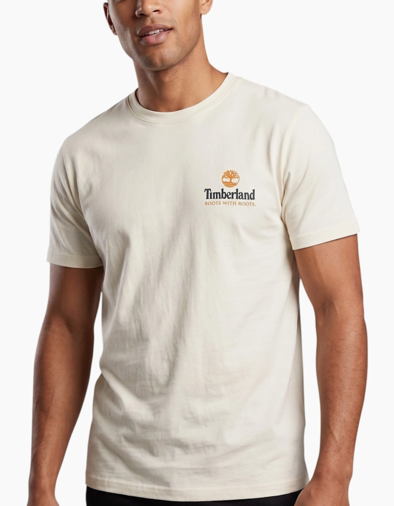 Timberland Mens T Shirts Illustrated Tree Logo Summer Top