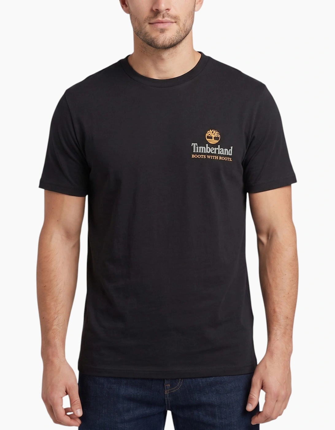 Timberland Mens T Shirts Illustrated Tree Logo Summer Top