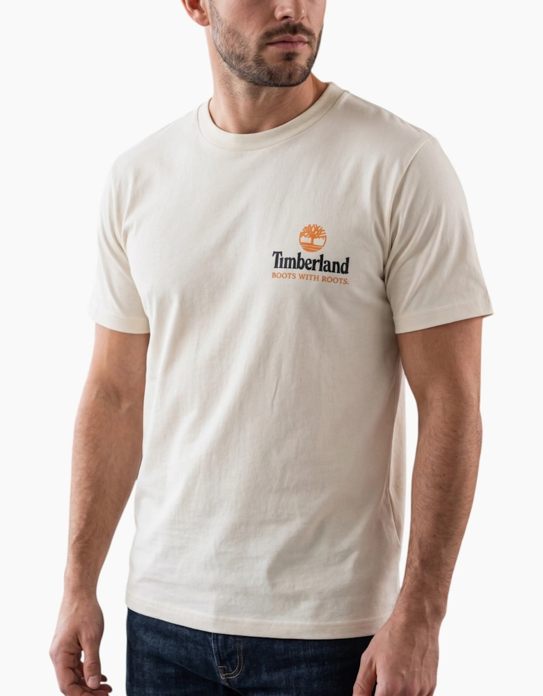 Timberland Mens T Shirts Illustrated Tree Logo Summer Top