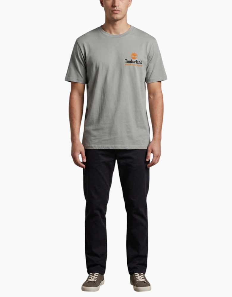 Timberland Mens T Shirts Illustrated Tree Logo Summer Top